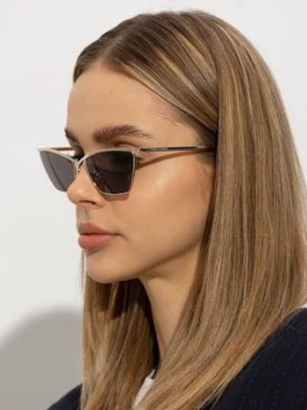NEW SAINT LAURENT SUNGLASSES, SL637 003 GOLD/BLACK WOMEN EYEWEAR SL 637 003
